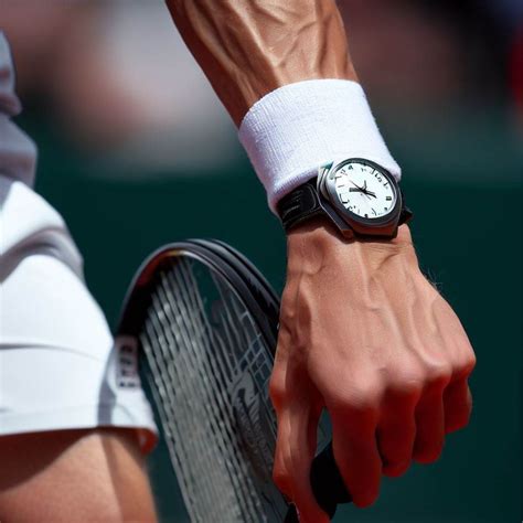 why do tennis players wear watches|tennis players with watches.